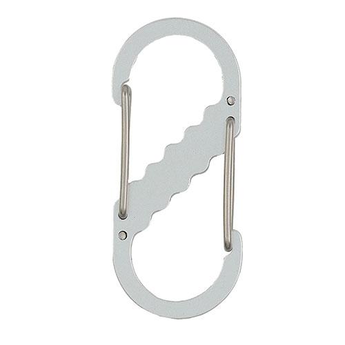 蝶屋物産 SA-3 Wフックカラビナ W構造で分けて使える 便利なS字型カラビナ シルバー ATC4...