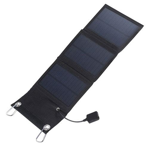 ポータブルソーラーパネル 折りたためば持ち運びに便利な手のひらサイズ SP-35609