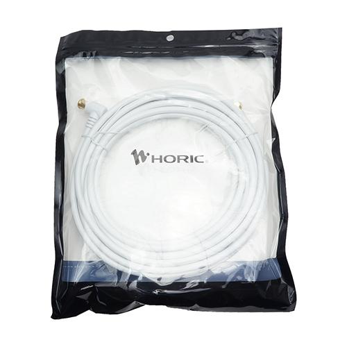 HORIC ホーリック アンテナケーブル 8m ホワイト S-4C-FB L字差込式-ネジ式 AC8...