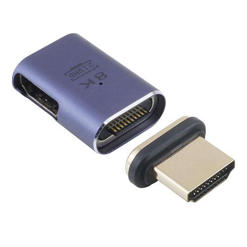 HORIC HDMIマグネット変換アダプタ L型 "ピタッ"と付けれて"パッ"と外せるマグネット式 ...