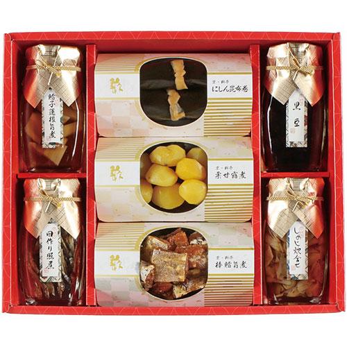 京・料亭 わらびの里 京のお正月〔にしん昆布巻・棒鱈旨煮・栗甘露煮・しめじ炊合せ・黒豆・鱈子蓮根旨煮...