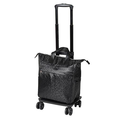 レップ 4輪カート 横押し・バッグ単体使用OK レオパード/ブラック REP-560501