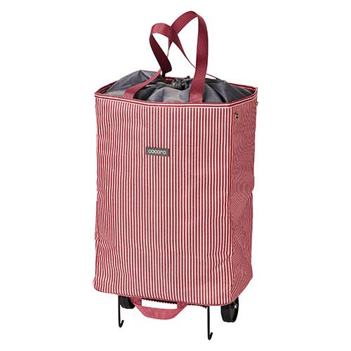 レップ ハンディトートカート 折りたたみ式・自立型・保冷保温機能 ストライプ/レッド REP-564...