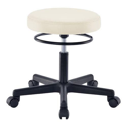 東洋工芸 高機能ビニールレザーリングレバーチェア ホワイト GS020-VWH