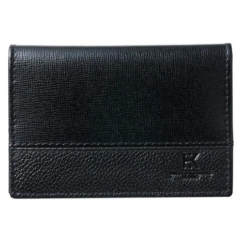 ヒロココシノ・オム 名刺入れ 約75×110×18mm・牛革/合成皮革 ブラック 22519003