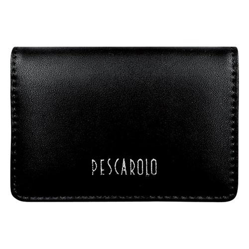 ペスカロロ 名刺入 約75×105×20mm 牛革/合成皮革 ブラック 22519001