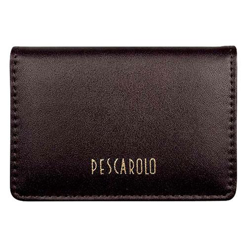 ペスカロロ 名刺入 チョコ 約75×105×20mm 牛革/合成皮革 22519002