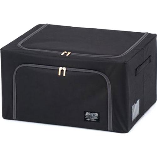 武田コーポレーション 積み重ねできるストレージボックス55L ブラック E3-TS55BK