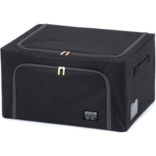 武田コーポレーション 積み重ねできるストレージボックス88L ブラック E3-TS88BK