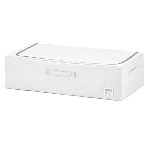 武田コーポレーション 積み重ねできるストレージボックス浅型ワイド ホワイト E3-TS75WH