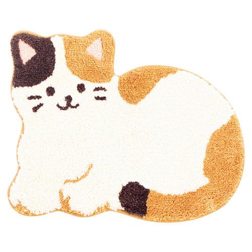 ルックス ファンディットアニマル マルチラグ みけねこ (約430×550×20mm) 225586...