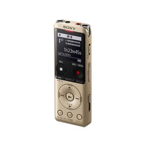 SONY ソニー ステレオICレコーダー 4GBメモリー内蔵 ゴールド ワイドFM対応 ICD-UX570F-N｜krypton