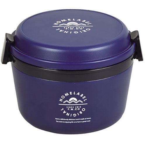 パール金属 ホームレーベル どんぶりランチジャー770 ネイビー HB-4740