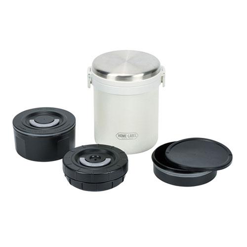 パール金属 ホームレーベル 全真空ステンレスランチジャー1500 ホワイト HB-5670