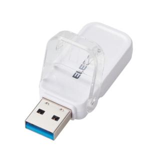 エレコム USBメモリー USB3.1(Gen1)対応 フリップキャップ式 32GB ホワイト MF-FCU3032GWH｜krypton