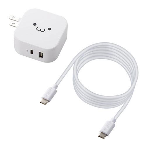 エレコム USB コンセント PD 充電器 20W スマホ タブレット USB-C USB-A 各1...