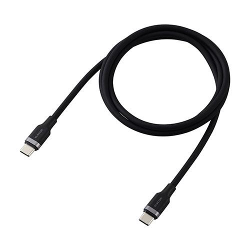 エレコム USB2.0ケーブル(USB Type-C - USB Type-C/100W対応/なめら...