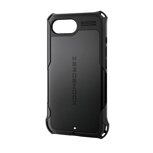 エレコム iPhone 16e ZEROSHOCK ケース ブラック PM-A25SZEROBK