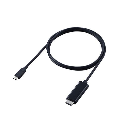 エレコム USB Type-C(TM) - HDMI(R)変換ケーブル(やわらかタイプ) 1m ブラ...