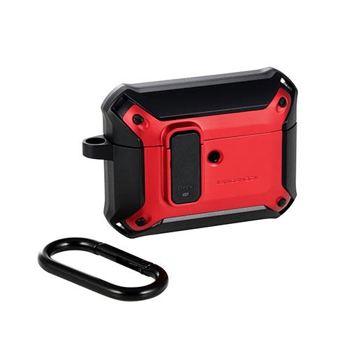 エレコム AirPods Pro 3 ZEROSHOCK Lock ハイブリッドケース レッド AV...