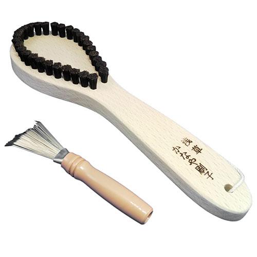 カナヤブラシ産業 毛玉取りブラシセット C-10/豚毛 kanayabrush00213