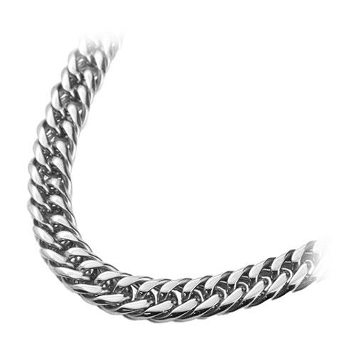 CrazyAngel ネックレスチェーン ステンレス316L 50cm 太め 幅10mm 厚み3.2...