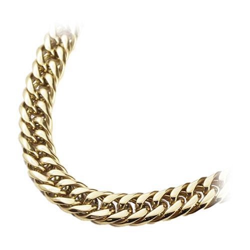 CrazyAngel ネックレスチェーン ステンレス316L 50cm 太め 幅10mm 厚み3.2...