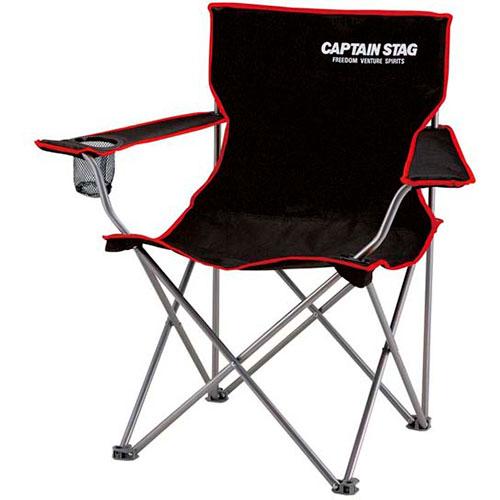 キャプテンスタッグ ジュール ラウンジチェア ブラック UC-1703