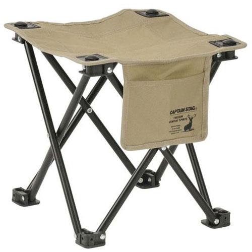 キャプテンスタッグ シャルマン ちょこっとチェア カーキ UC-1874