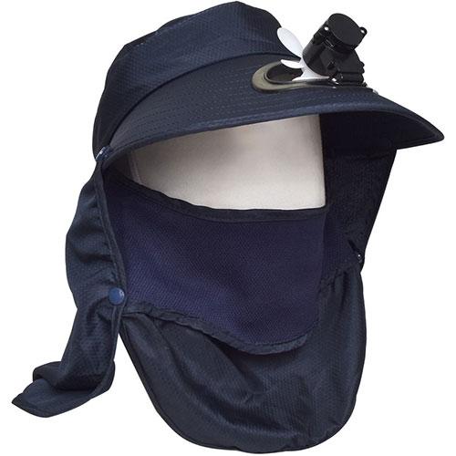 サンコー 蒸れずに快適!日焼け防止ファンハット CFANAHNB