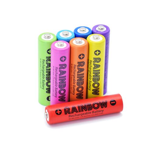 BP&amp;S RAINBOW 単4形8本パック BPS-4NIJI8P