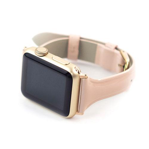 WEARPLANET Slim Line 本革 エナメルバンド for Apple Watch 45...