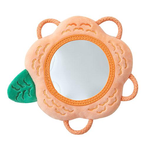 シャオール SHAOOL 思わず覗き込みたくなる布製ソフトミラー わっかミラー マリーゴールド SH...