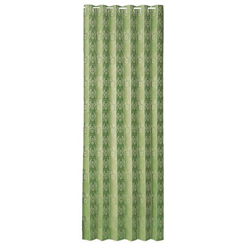 サンスマイル 間仕切りサッとパタパタ省エネカーテン 95×265cm 花柄 グリーン SNSM-86...