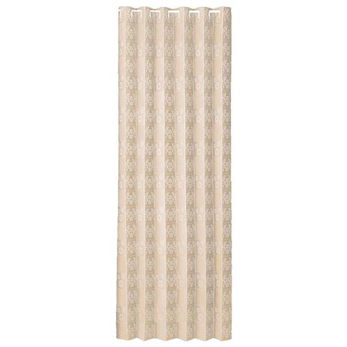 サンスマイル 間仕切りサッとパタパタ省エネカーテン 95×265cm 花柄 ベージュ SNSM-87...
