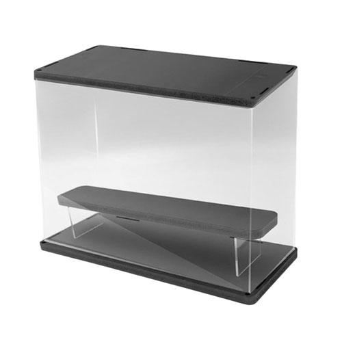 ヤングトップ LEDダウンライトアクリルコレクションケース 2段 ブラック カプセルトイ フィギュア...