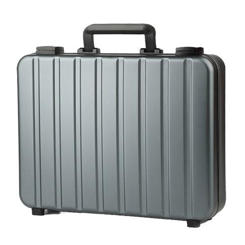 エスプリマ アタッシュケース 腕時計を美しく保管 高級感のあるデザイン ガンメタリック LU2218