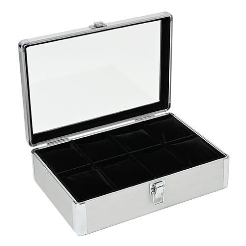 エスプリマ プレミアム タイムボックス 8本用 腕時計を美しく保管 高級感のあるデザイン アルミ S...