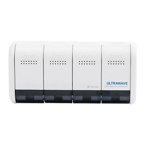 FlukeForest ULTRAWAVE 歯ブラシ除菌器ホルダー 4本収納 ホワイト FF-TS0...
