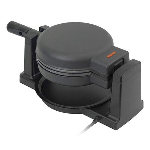 サンコー 回転羽つき屋台焼き ぐるり庵 ぐるぐる回して素早くムラなく羽つきの屋台焼きを作れる ブラッ...