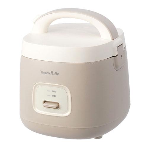 サンコー ThankPan 簡単操作炊飯器 ノラノラ 丸みのある可愛いフォルム スイッチ一つで簡単操...