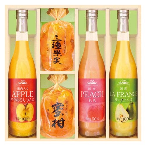 美食ファクトリー 果実のゼリー・フルーツ飲料セット 〔信州産すりおろしりんごジュース・国産ラ・フラン...