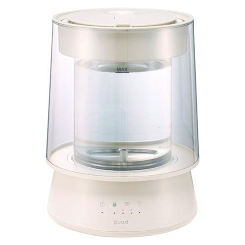 QUADS ガラススチーム加湿器 グラス アイボリー 〔約250×250×320mm〕 226410...