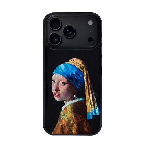 ikins 天然貝ケース for iPhone 17 Pro 真珠の耳飾りの少女 I28120i17...