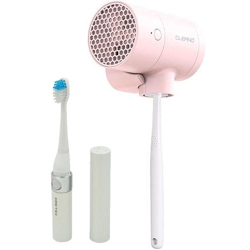 CLEAND 歯ブラシUV除菌乾燥機 T-dryer Pink + 音波式電動歯ブラシ CL2031...