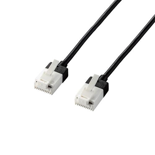 〔5個セット〕エレコム LANケーブル/CAT6A/スーパースリム/爪折れ防止/5.0m/ブラック ...