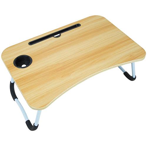 〔6個セット〕リーダーメディアテクノ 折りたたみローテーブル ウォルナット(木目調) L-TB-WN...