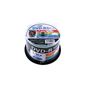 〔5個セット〕 HIDISC DVD-R 4.7GB 50枚スピンドル 1〜16倍速対応 ワイドプリンタブル HDDR47JNP50X5｜krypton