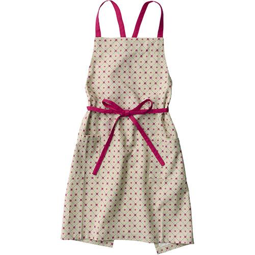 〔5個セット〕 レップ エプロン ポルカ ベージュ REP-533802X5