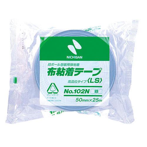 〔5個セット〕 ニチバン 布テープ102N 50×25 銀 NB-102N10-50X5